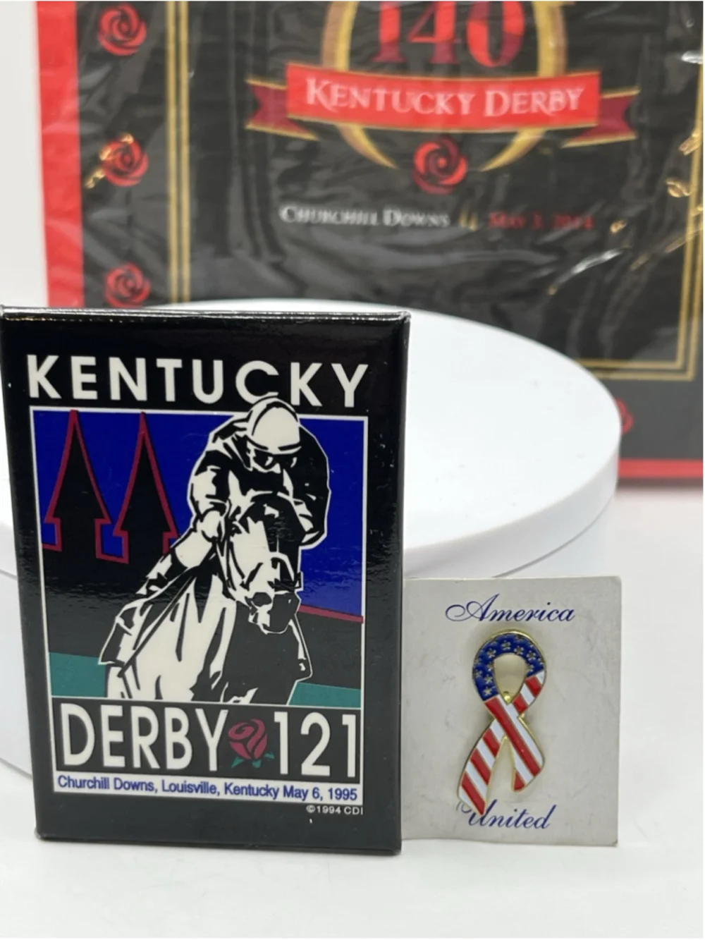 COLLECTIBLE VTG 1995 Kentucky Derby Churchill Downs Horse Race Pin &MORE SEE ALL